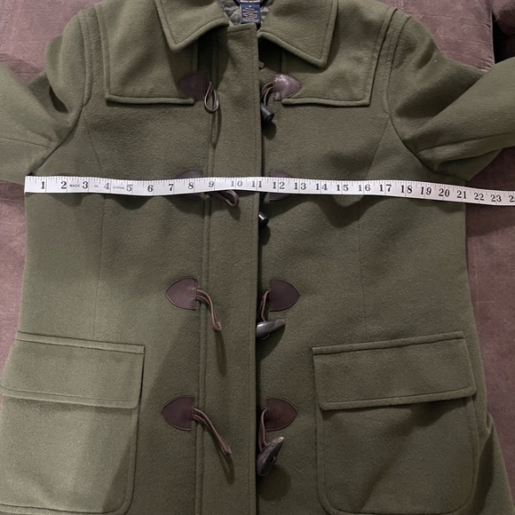 Brooks Brothers Women's Wool Cashmere Blend Toggle Button Lined Green Coat Sz 12 - Picture 4 of 8